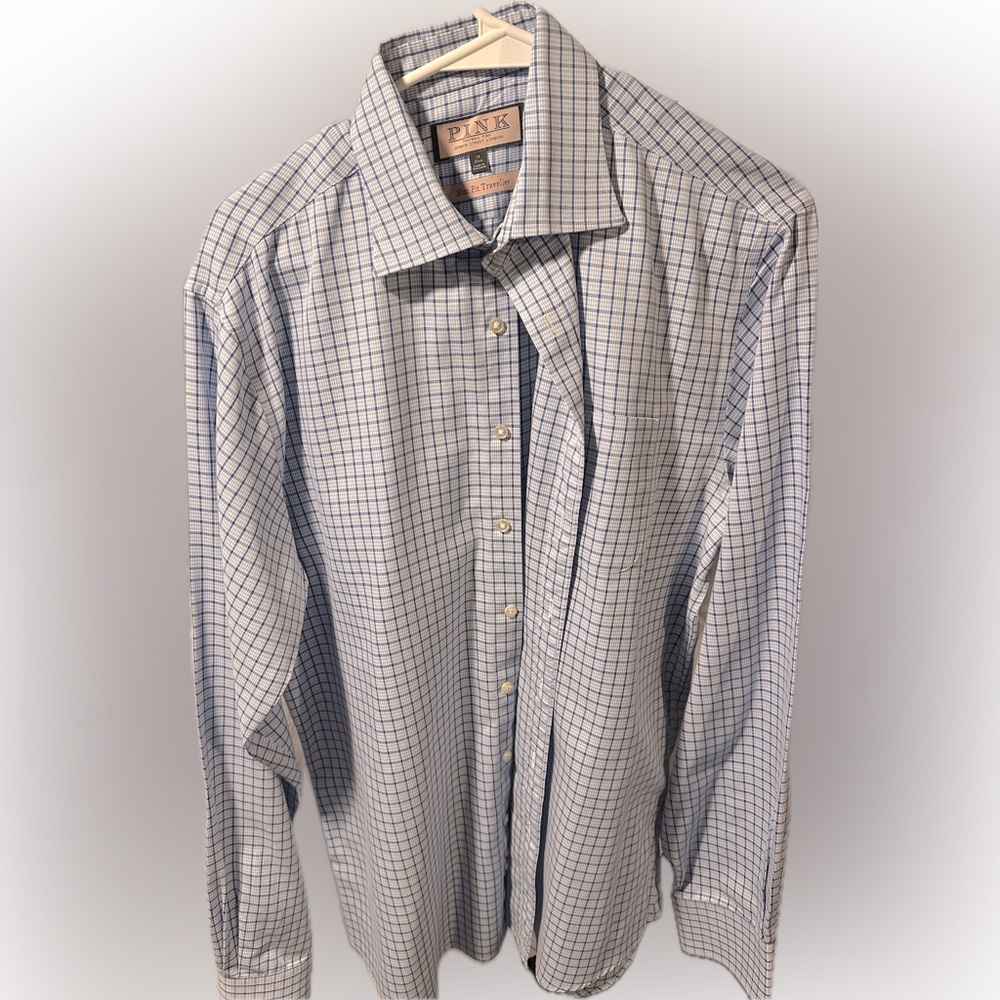 Thomas Pink Slim Fit Traveller